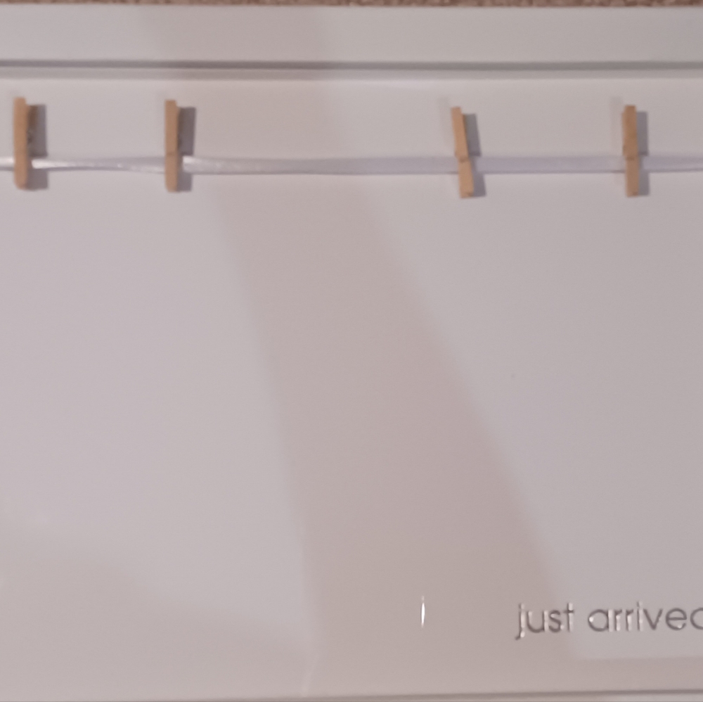 "Just Arrived" baby/nursery decor frame